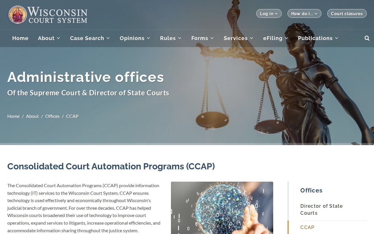 Forest County court records in the Wisconsin CCAP system