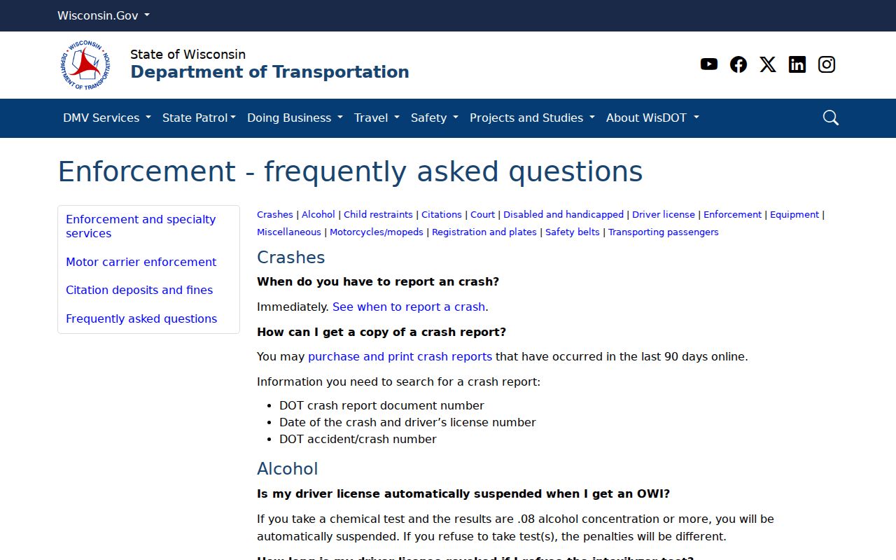 Forest County traffic court records citation guidance