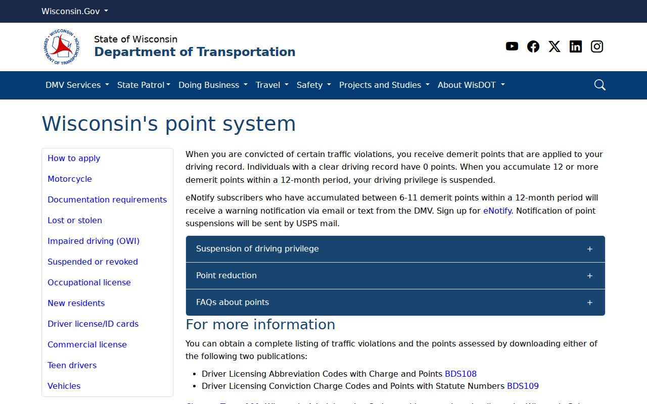 Forest County traffic court records and separate DOT record